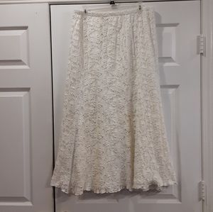 Piccadilly Fashion Lace Skirt Size XL